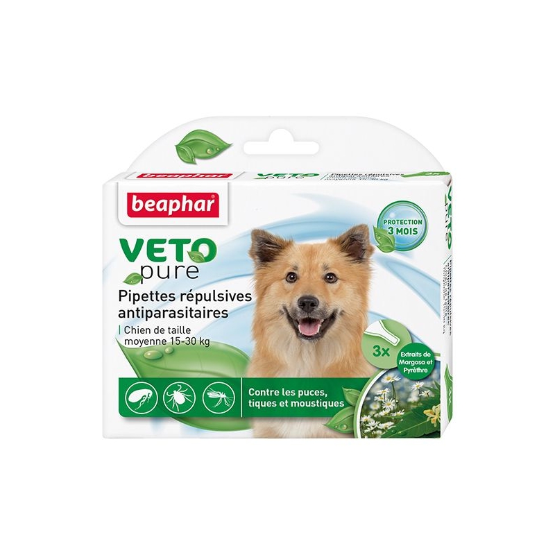 BE-Veto SpotOn Dogs 15-30kg N3 tilgad ektoparasiitide vastu - koer