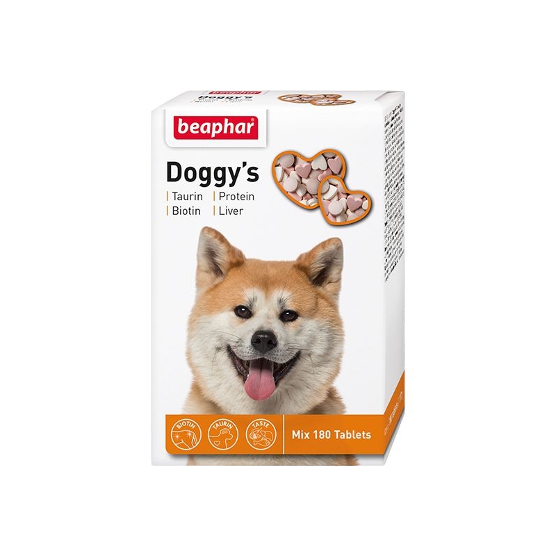 BE-Doggys mix 180tb taurine+biotin+protein+liver