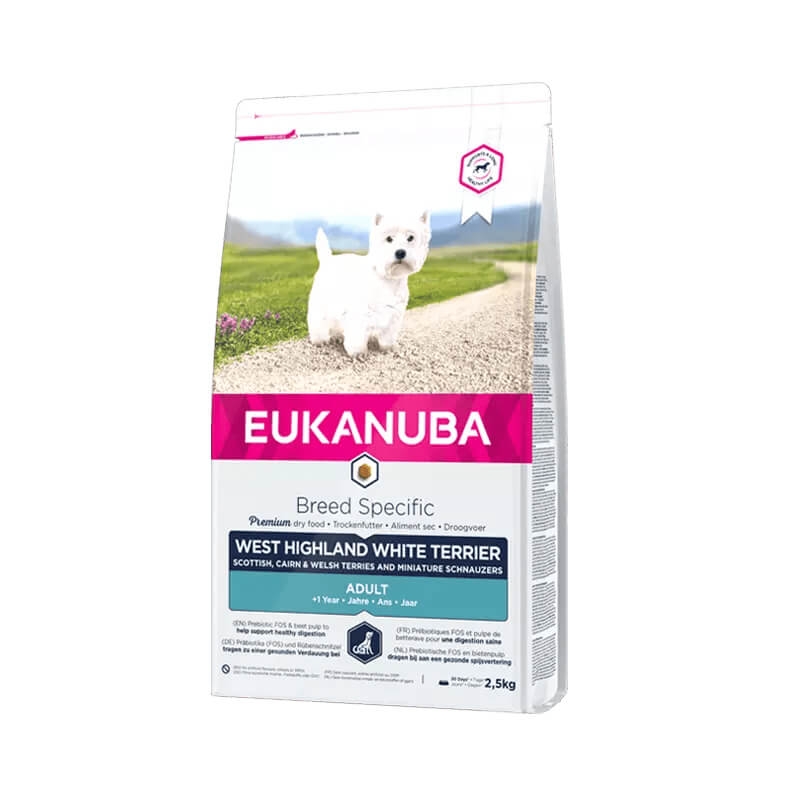 EUKANUBA Adult kanalihaga west highland white terjeritele 2.5 kg