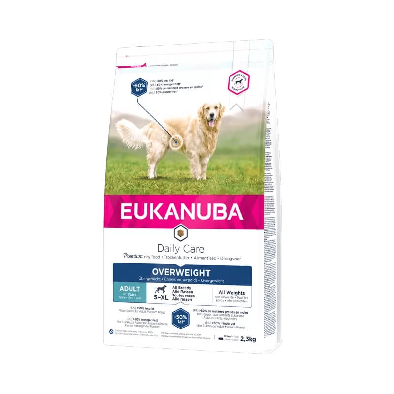 EUKANUBA Adult kanalihaga ülekaalulistele koertele 2.3 kg