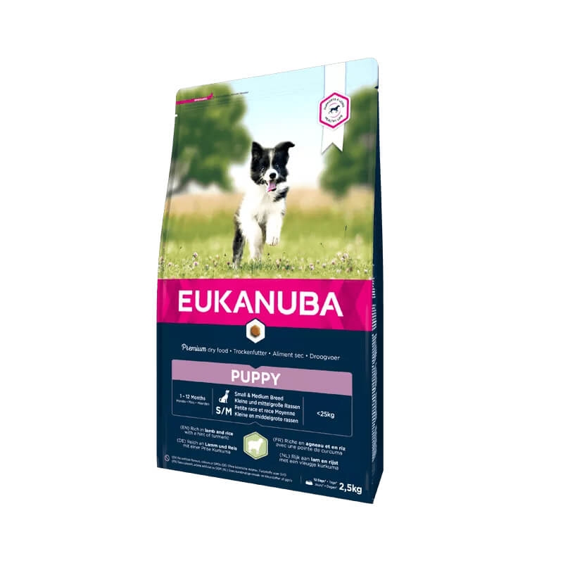 EUKANUBA Puppy lambaliha ja riisiga väikestele ja keskmistele koertele 12 kg