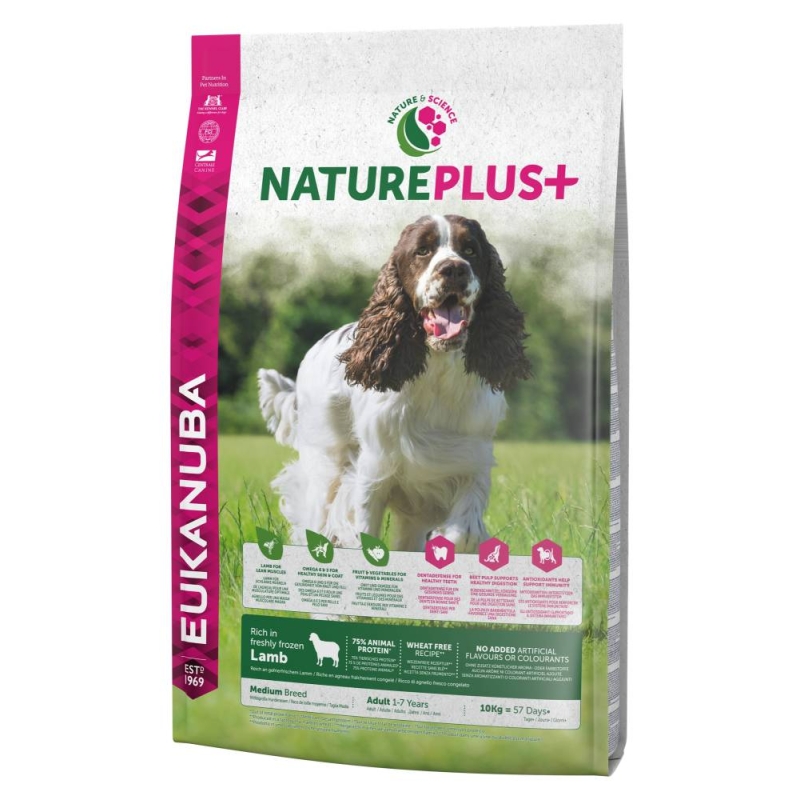 EUK DOG NaturePlus AD Medium Lamb 10kg