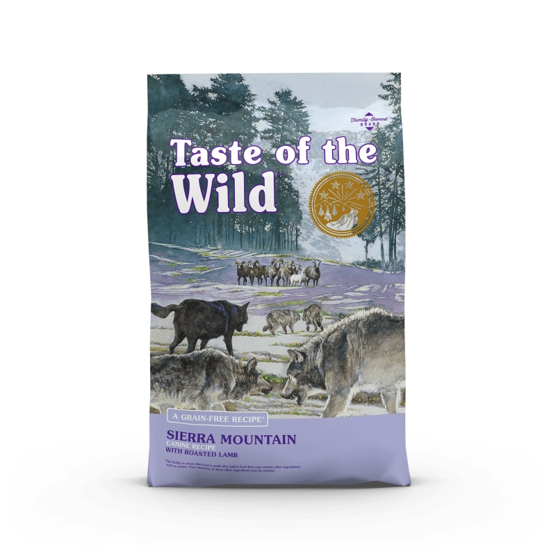 Kuiv täissööt Taste of the Wild koertele Sierra Mountain Canine lambalihaga 12,2kg