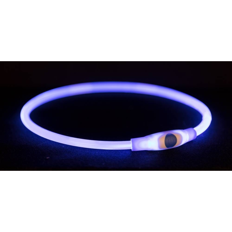 **Vilkur-kaelarihm Flash Light ring USB, SM: 40 cm/d 8 mm, sinine