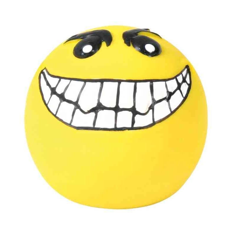 Mänguasi koertele Smiley, lateks/polüestervillast, ø 6 cm