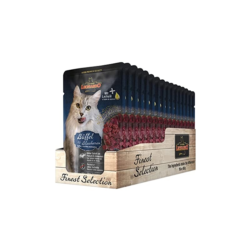 Leonardo Buffalo & Cranberry 85g kassikonservid pühvli ja jõhvikaga kassidele