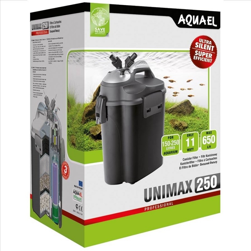 Aquael Unimax 250, välisfilter