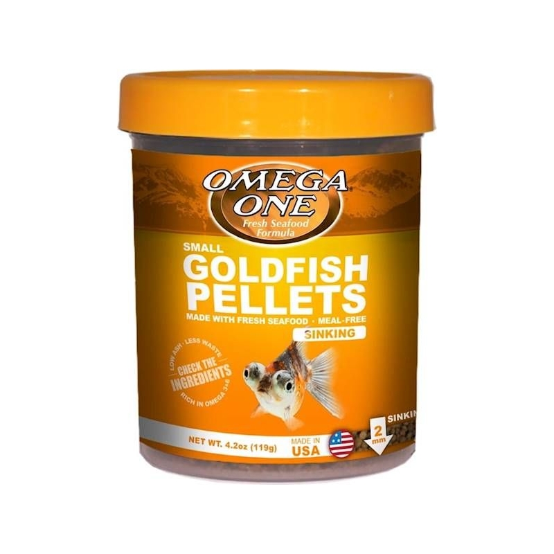 Omega One Small Goldfish Pellets 119g