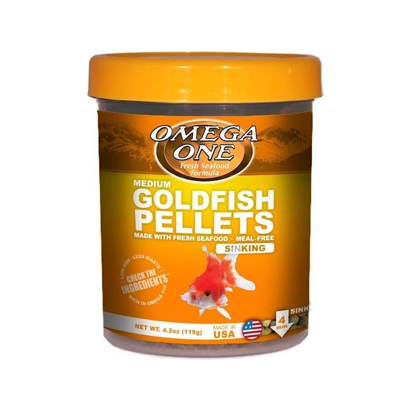 Omega One Medium Goldfish Pellets 119g