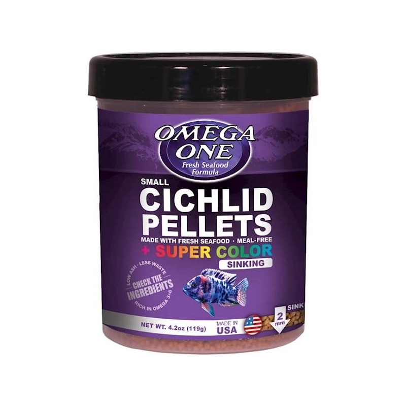 Omega One Small Super Color Cichlid Pellets S 119g