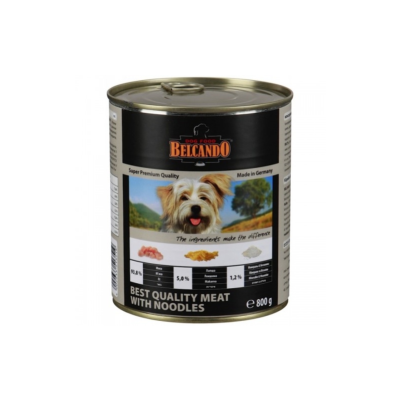 Belcando Quality Meat/Noodle lihakonserv nuudlitega täiskasvanud koertele, 800g