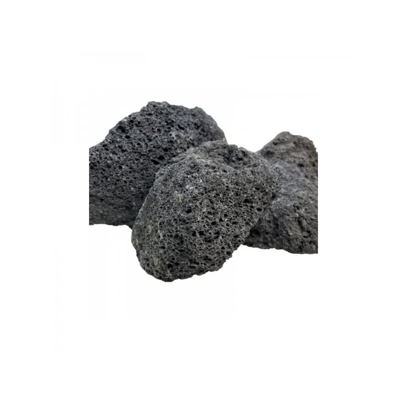 LAVA PREMIUM BLACK - Must vulkaaniline laava akvaariumile 120cm komplekt