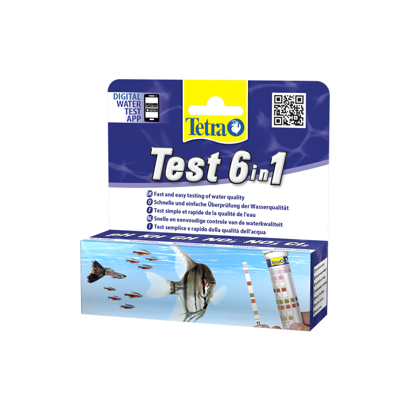 TETRA Test 6in1 - 25 шт тест для проверки качества аквариумной воды