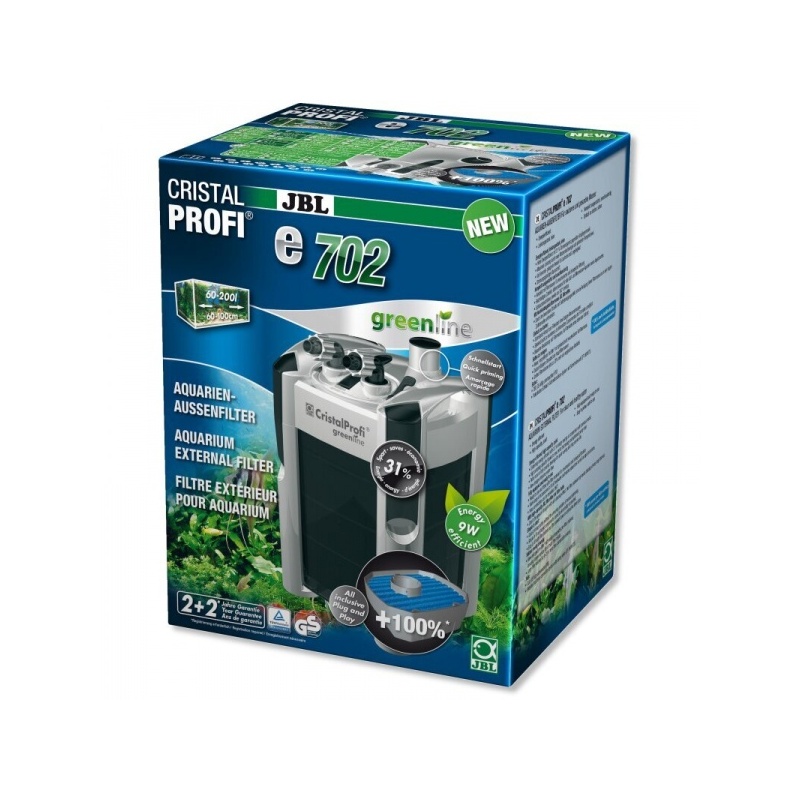 Välisfilter JBL CRISTALPROFI e702 greenline 60-200 l
