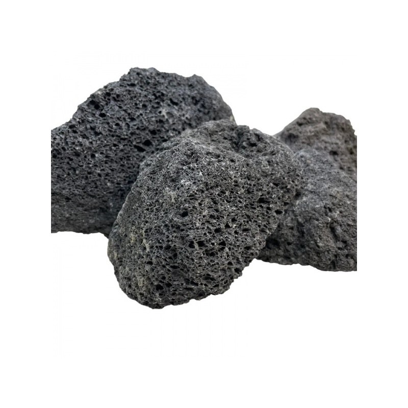 LAVA PREMIUM BLACK - Must vulkaaniline laava akvaariumile 60cm komplekt