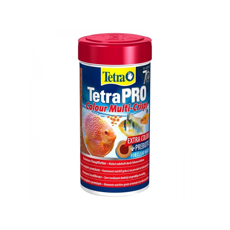 Tetra Pro Color toit kõikidele dekoratiivakvaariumi kaladele 250ml