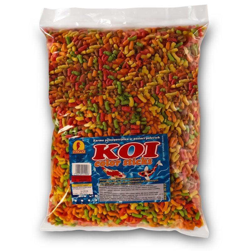 Glopex Koi color Sticks 10 л - полноценный корм для рыб