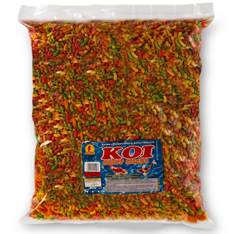 Glopex Koi color Sticks 40 л - полноценный корм для рыб