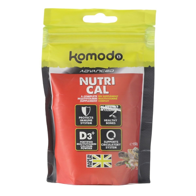 Komodo Nutri-Cal 150g - vitamiinid ja kaltsium kilpkonnadele ja sisalikele