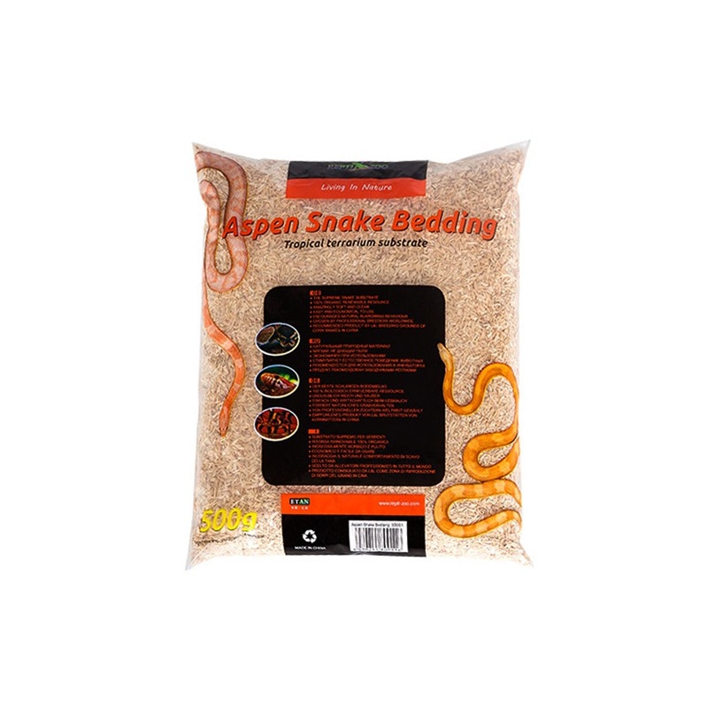 Repti-Zoo Aspen Snake Bedding - pappelkiust substraat 500g