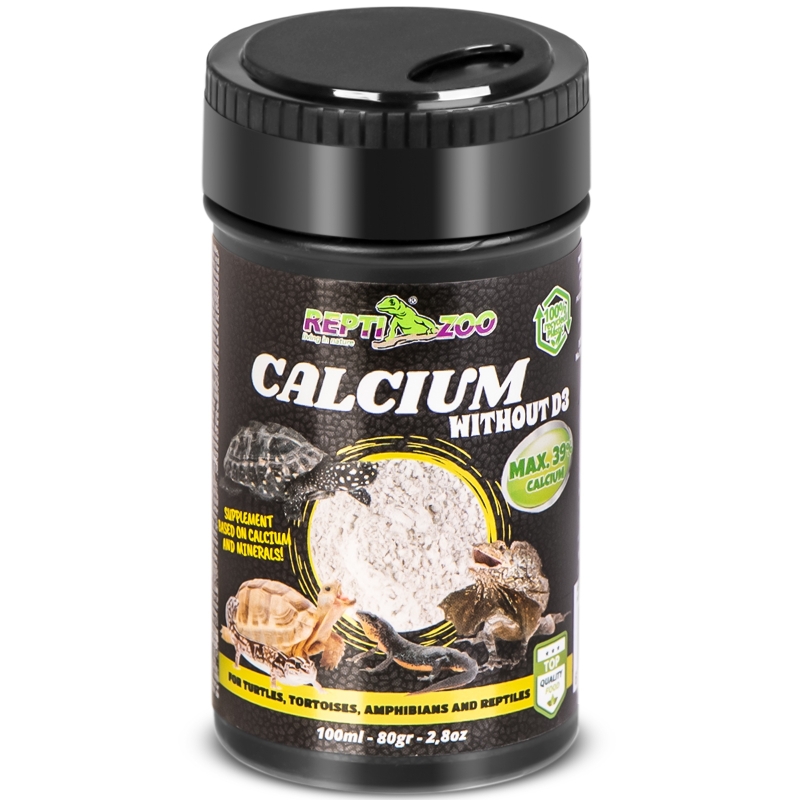 Repti-Zoo Calcium ilma D3-ta 100ml - kaltsium ilma D3 ja vitamiinita