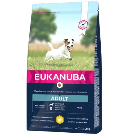 EUKANUBA Adult с курицей мелким собакам 3 кг