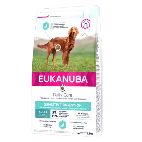 EUKANUBA Adult kanalihaga tundliku seedimisega koertele 12 kg