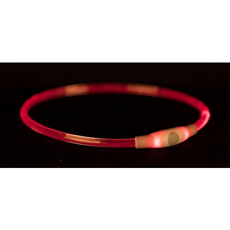 Мигающий ошейник Flash Light ring USB, SM: 40 см/д 8 мм, разноцветный