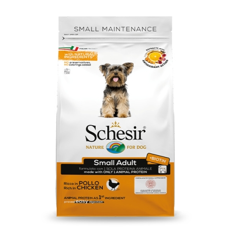 Schesir Small Maintenance kanalihaga 800g kuivtoit koertele