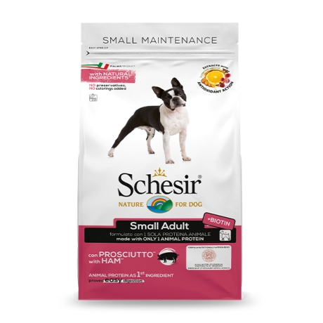 Schesir Small Maintenance с ветчиной 800 г сухой корм для собак