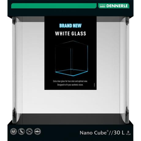 Dennerle NanoCube - 30 l Opti-White (valge klaas) akvaarium