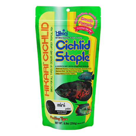Hikari Cichlid Staple Mini 57g/250g полноценный корм для Цихлид и крупных тропических рыб