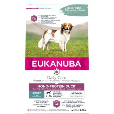 EUKANUBA Adult Mono-Protein с уткой для собак 2.3 кг