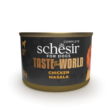 Schesir Taste The World куриная масала влажный корм для собак 150г