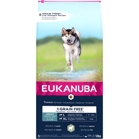 EUKANUBA Adult с бараниной крупным собакам беззерновой 12 кг