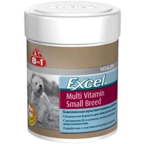Пищевая добавка для собак 8in1 Excel Multi Vitamiin 70 таблеток для мелких пород