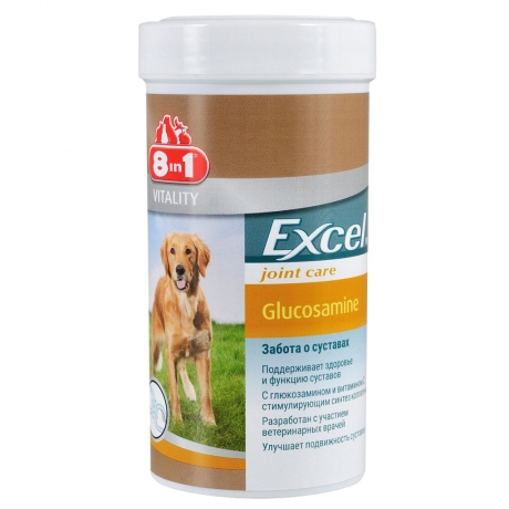 Пищевая добавка для собак 8in1 Excel Глюкозамин 55 таблеток
