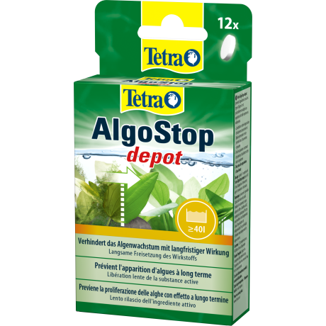 Tetra AlgoStop depot 12 Tab. таблетки для целенаправленного долгосрочного контроля водорослей, 12таб.