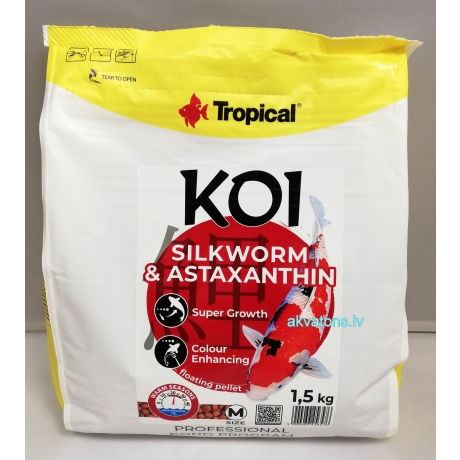 Tropical Koi Silkworm & Astaxantin suurus M 5L