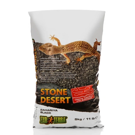 EXO TERRA Stone Desert Black 5kg - kõrbesubstraat terraariumitele