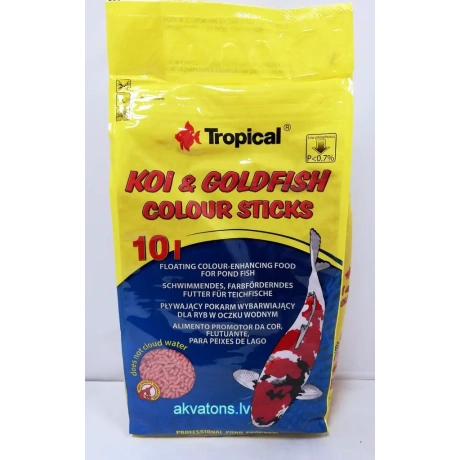 Tropical Koi & Goldfish Colour Sticks 10L