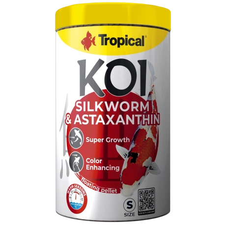 Tropical Koi Silkworm & Astaxantin Size M 1L