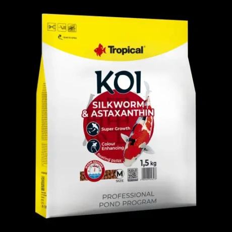 Tropical Koi Silkworm & Astaxantin Size M 5L