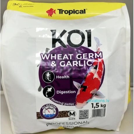 Tropical Koi Wheat Germ & Garlic Size M 5L
