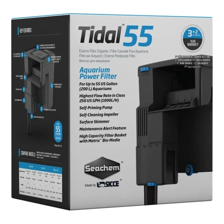 Seachem TIDAL 55 rippuv filter - 1000 l/h