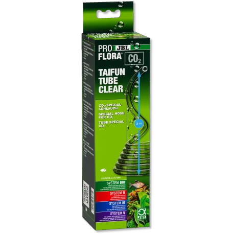 Spetsiaalne CO2 voolik JBL PROFLORA CO2 TAIFUN TUBE CLEAR (läbipaistev, 3 meetrit)
