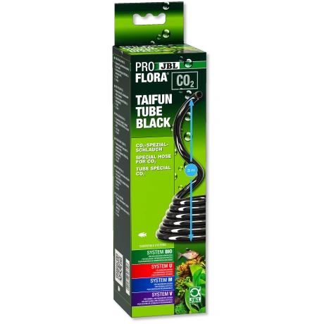 Spetsiaalne CO2 voolik JBL PROFLORA CO2 TAIFUN TUBE BLACK (must, 3 meetrit)