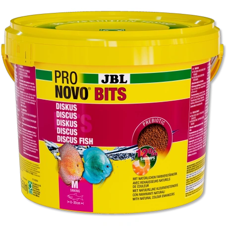 JBL Pronovo Bits Grano M 5,5 l / 2,64 kg Basic akvaariumi granuleeritud toit kettaheite jaoks