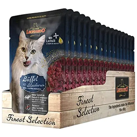 Leonardo Buffalo & Cranberry 85g консервы для кошек с буйволом и клюквой