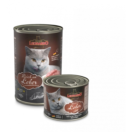 Leonardo Rich in Liver 200g консервы для взрослых кошек с печенью